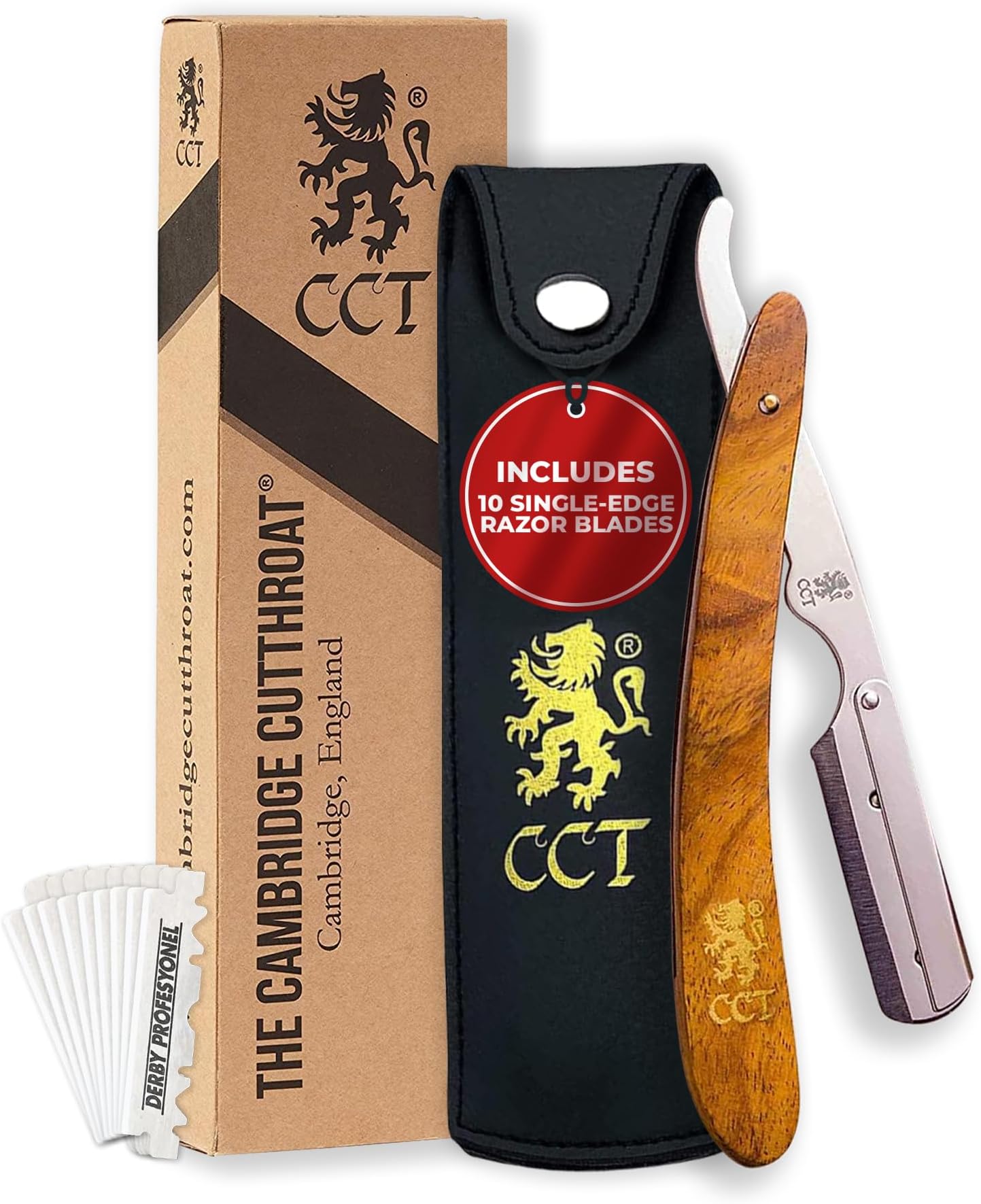 Amazon.com: The Cambridge Cutthroat® Cut Throat Razor Kit Missanda ...