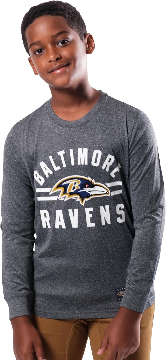 Ultra Game Youth NFL Official Super Soft Supreme Long Sleeve T-Shirt - Image 3