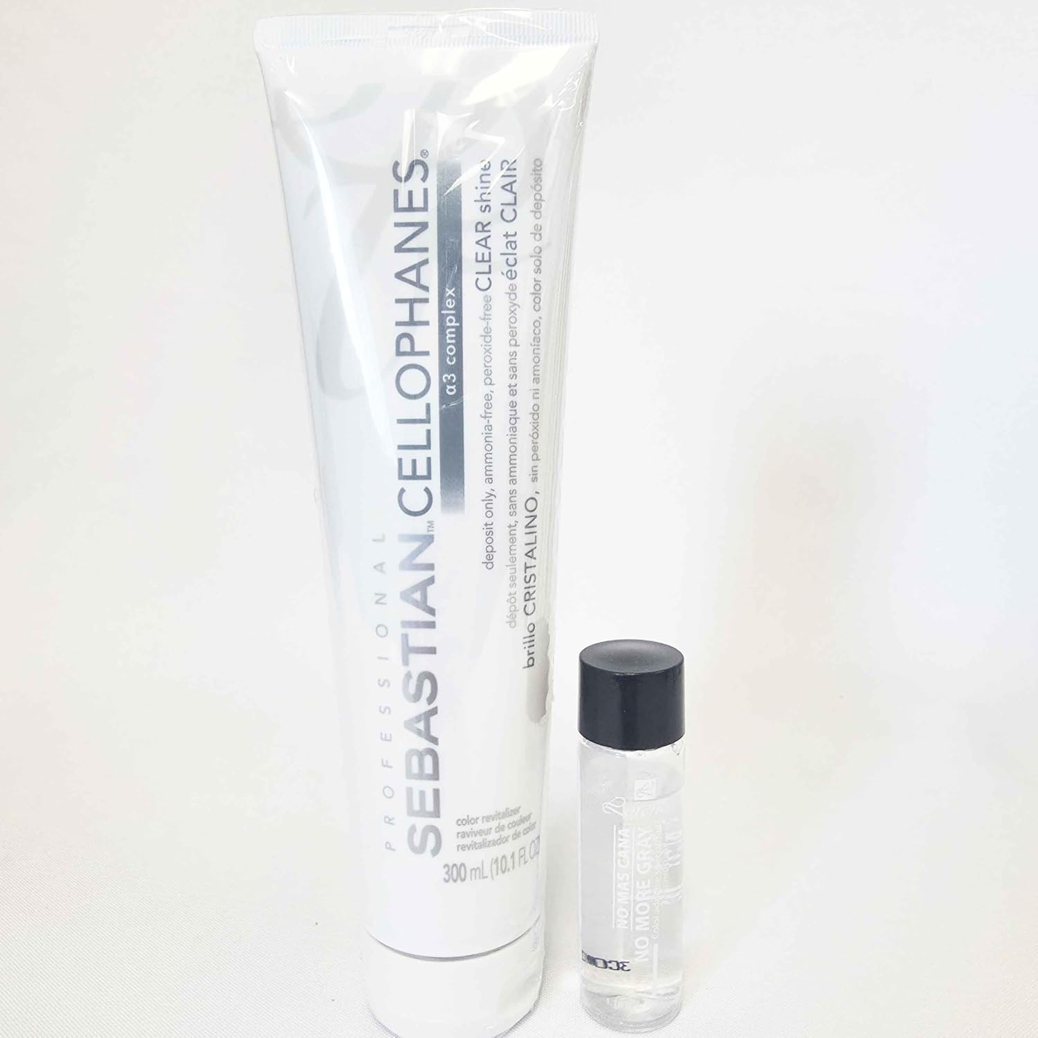 L Lorenzo No More Gray Color Additive Specialize for Resistant Gray 1.18fl.oz(35ml) | Cellophanes Clear Shine Set