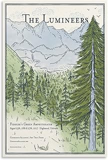 Vintage Travel Poster The Lu-mineers Poster Canvas Poster Wall Art Decor Print Picture Paintings for Living Room Bedroom Decoration No Frame 16x24inch(40x60cm)