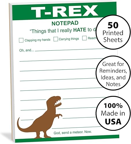 Miniatura 3 de Cuaderno de notas divertido "T-Rex Hates Doing Things"