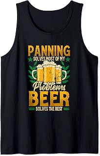 Treasure Hunting Gold Panner Tank Top