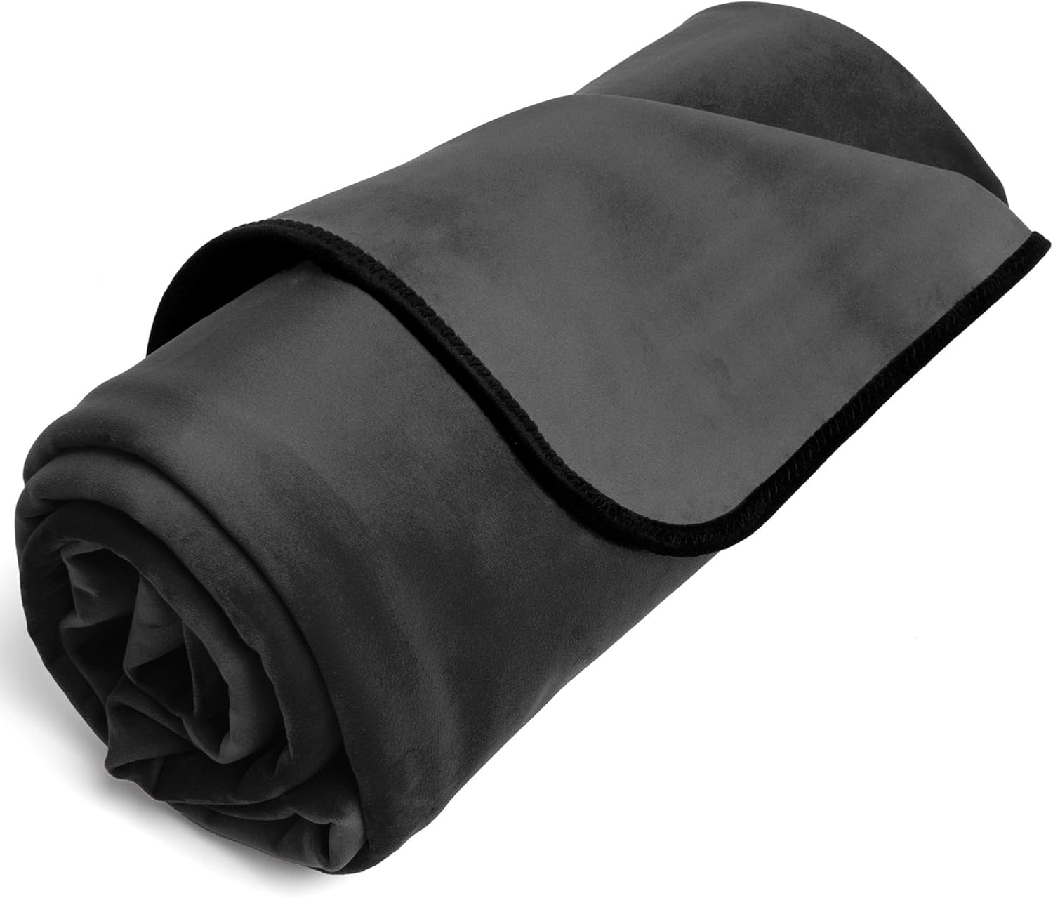 Liberator Fascinator Throw - Moisture-Proof Sensual Blanket, Mini Size, Microvelvet Black