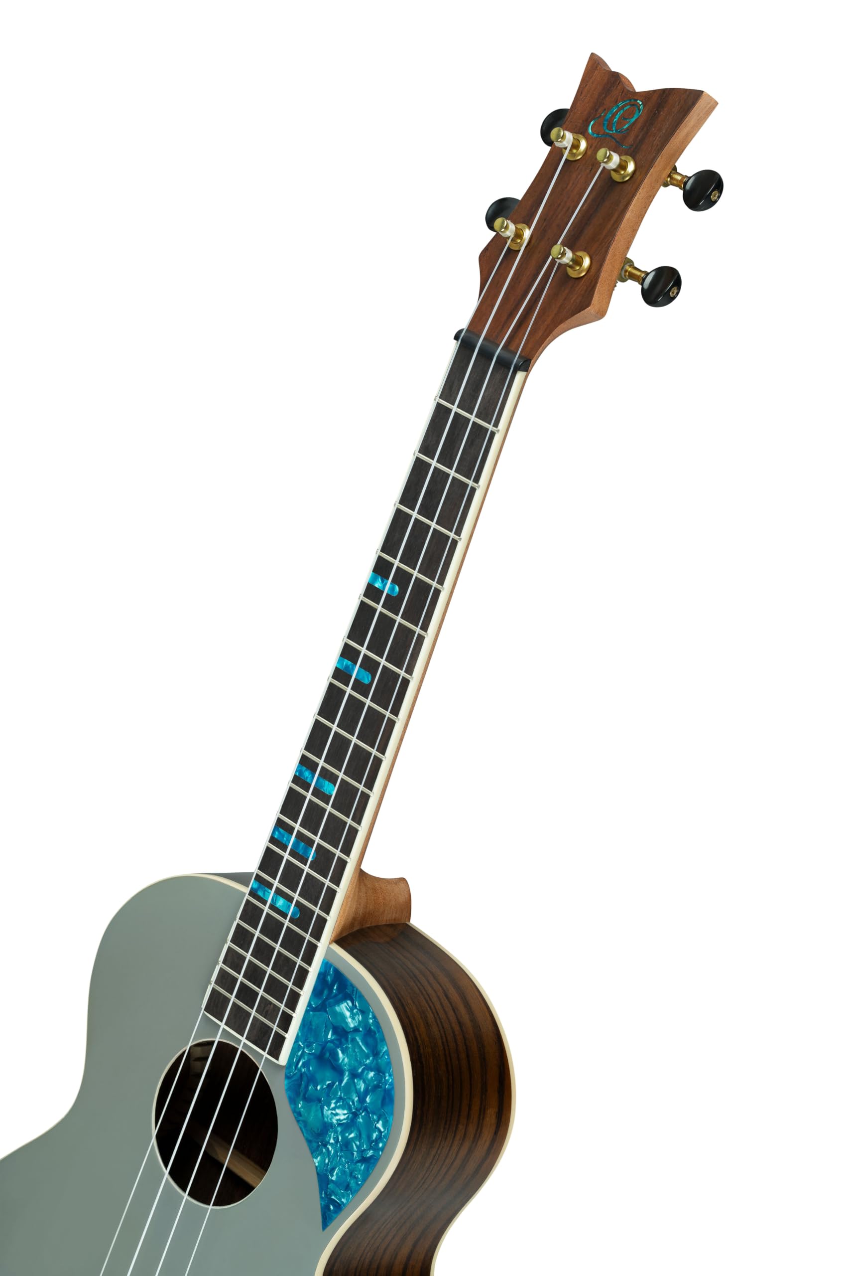 Ortega Guitars Ukulele Tenore Acustico – Ghost Series – Gig Bag Inclusa – Abete Rosso, Grey (RUGH-PLT)