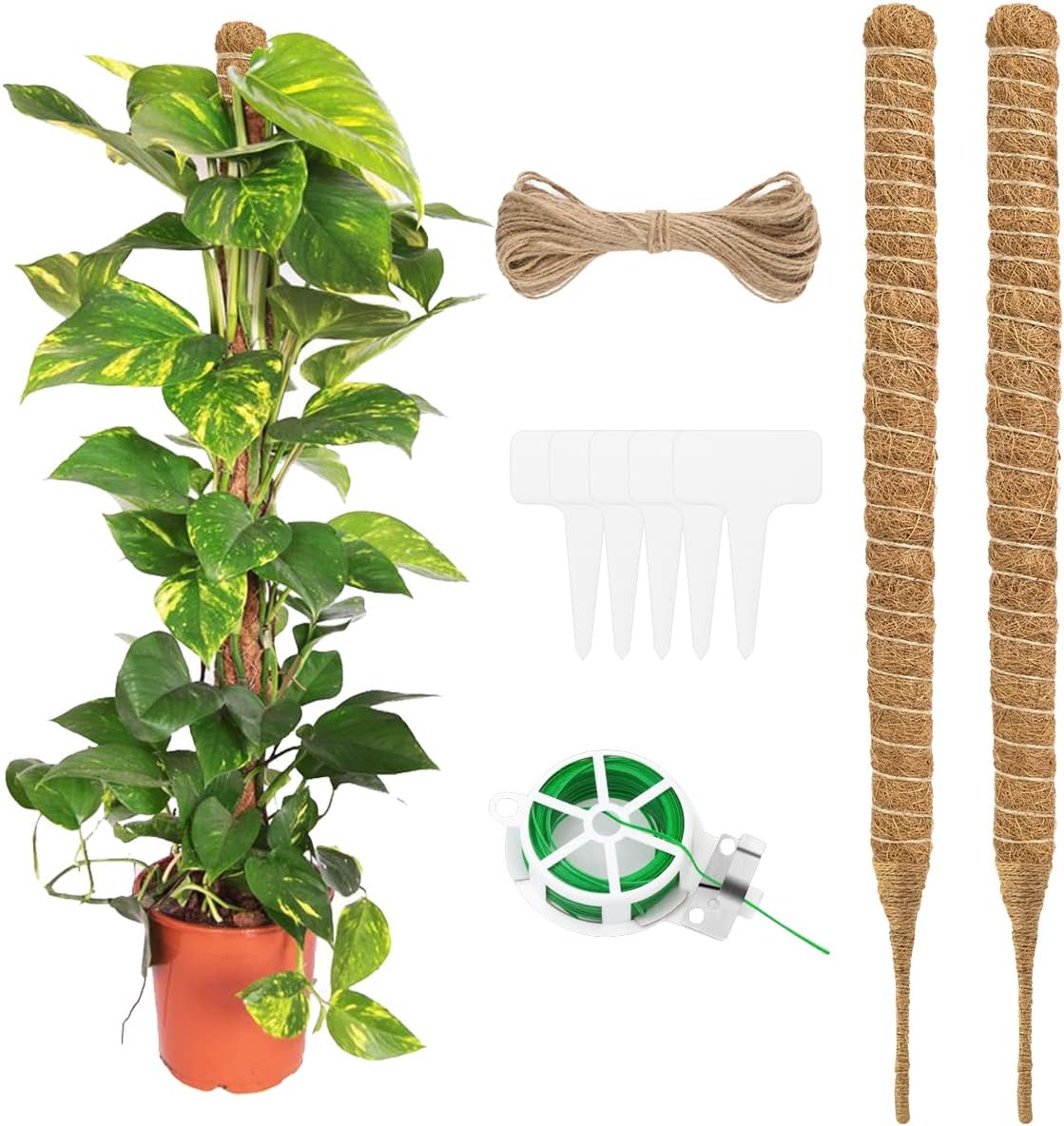 2 Pieces Moss Pole for Cheese Plant,Plant Pole,Plant Sticks Support