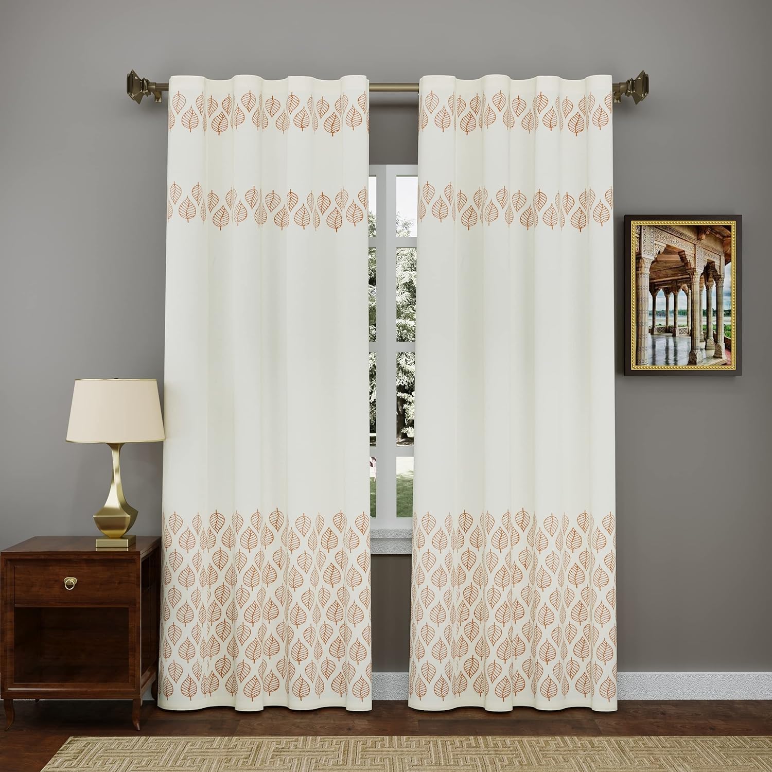 LINENWALAS Ivory Cotton Linen Semi Sheer Curtains for Bedroom, Living Room, 7.5 Feet Door Curtain, Set of 2 Kitchen Curtain with Rod Pocket and Back Loop, Light Filtering (4.5X 7.5 ft) (B0CK4C5CX2) Amazon Price History, Amazon Price Tracker