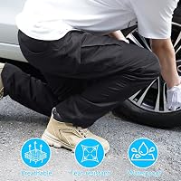 OSDUE férfi cargo nadrág 9 zsebbel, taktikai outdoor hosszú nadrág rugalmas derékkal fekete 5