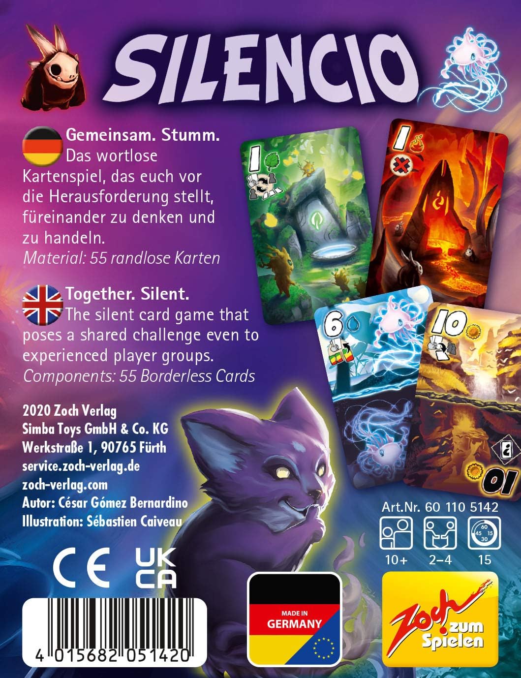 Zoch 601105142 Silencio, The Wordless Card Game That Challenges Players from 10 Years
