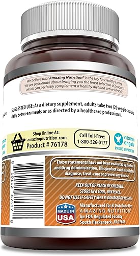Vista 6 de Amazing Formulas Nattokinase Suplemento dietético de 100 mg de cápsulas vegetales Actividad enzimática de 2000 FU Sin OMG Sin gluten