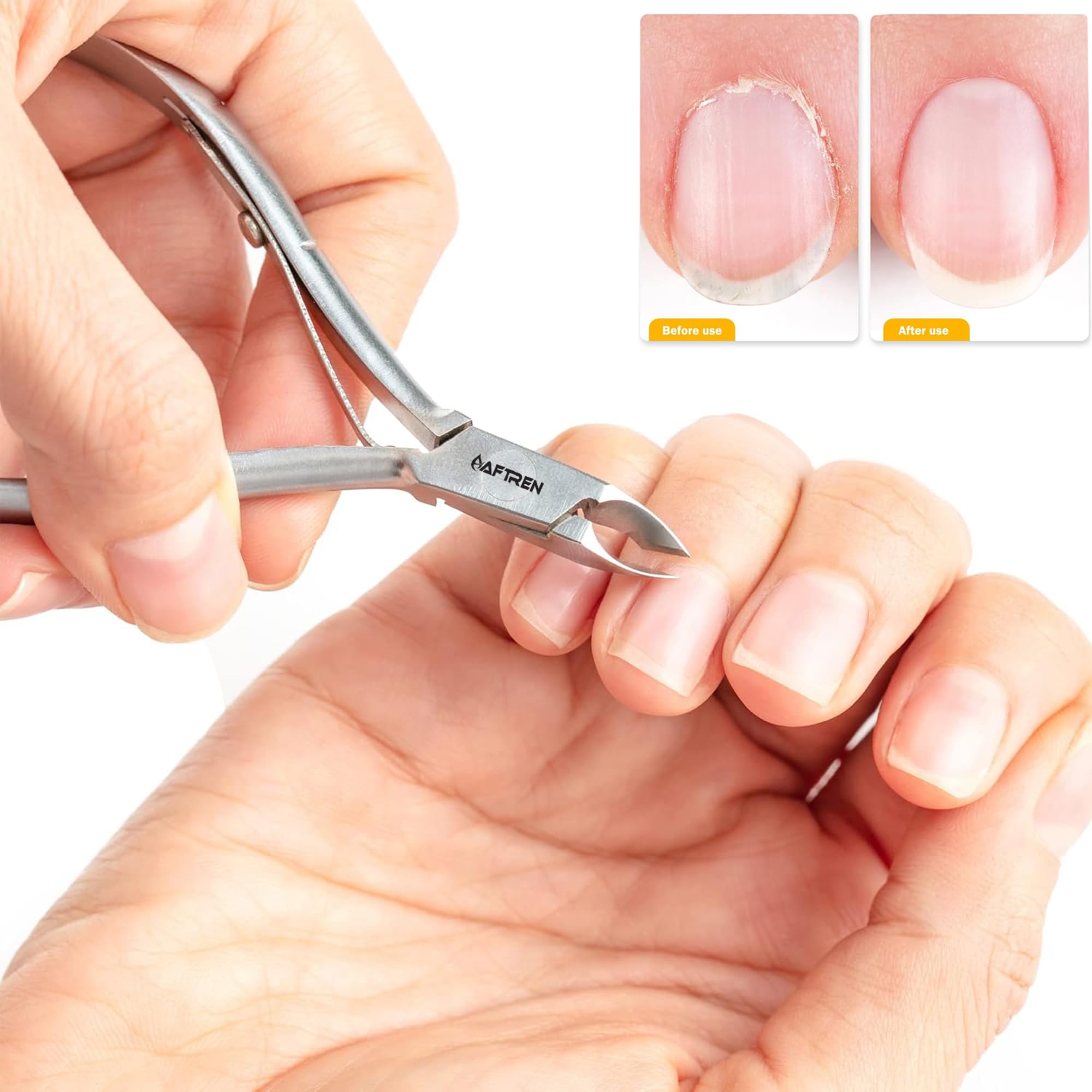 Tronchesi per cuticole Sharp Cut Set J2 Acciaio inossidabile Manicure Pedicure Strumenti Kit Unghie (2 szt.)