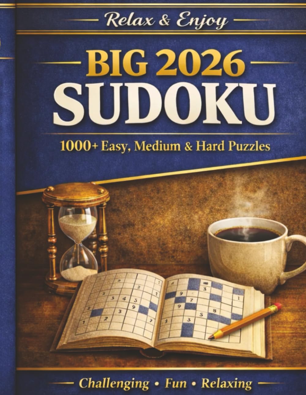Sudoku Puzzles for Adults | Easy to Hard 2026 | 1000+ Puzzles: 2026 Sudoku Books for Adults | Easy to Hard Sudoku Puzzles with Detailed Step-by-step Instructions and Tips and Tricks (Brain Games!)