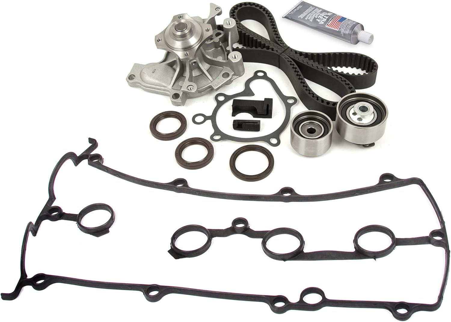 MA-9761244070 Timing Belt Kit Water Pump Gasket Compatible With/For Mazda MX6 626 Protege Ford Probe 2.0L FS