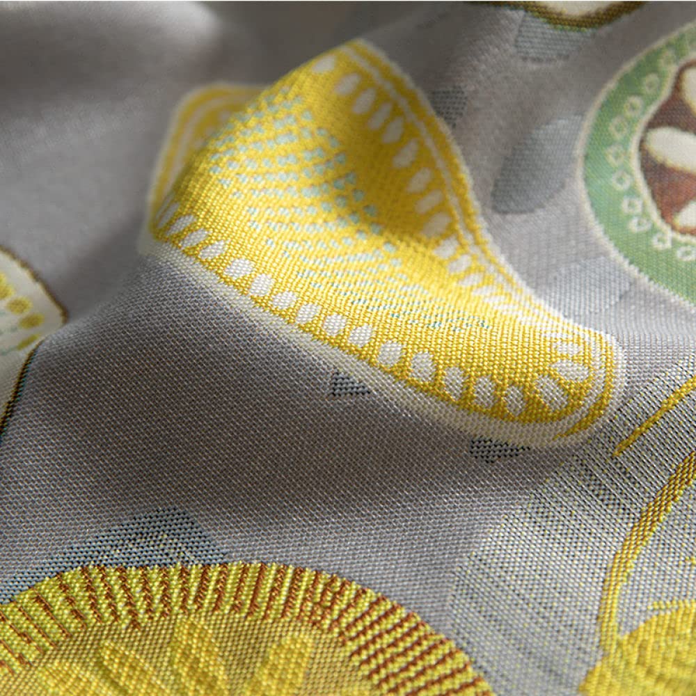 Tapetes para Mesa,Camino De Mesa Gris Camino De Mesa De Navidad Borlas con Estampado De Limón Mantel para Sala De Estar Mesa De Comedor De Navidad Fiesta Decoración Navideña, 34X180Cm