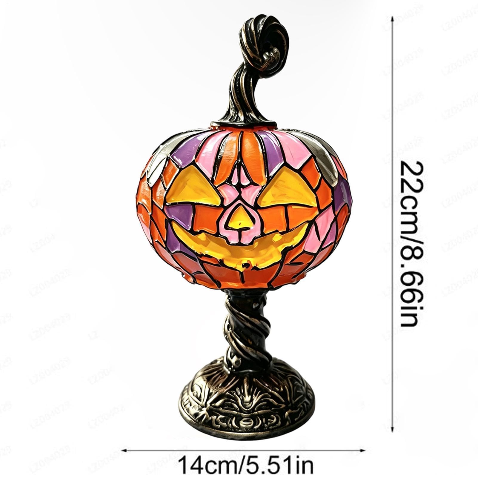 Lampade di Halloween | USB Plug-in Scrivania Comodino Comodino Decorazione Luce Spettrale | Lampada da tavolo di Halloween per casa vacanza libreria corridoio comodino comodino camera da letto ufficio mensola