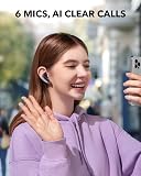 soundcore P40i by Anker, Noise Cancelling Wireless Earbuds, Adaptive Noise Cancelling to Environments, Heavy Bass, 60H Playtime, 2-in-1 Case and Phone Stand, IPX5, Wireless Charging, Bluetooth 5.3 - 6