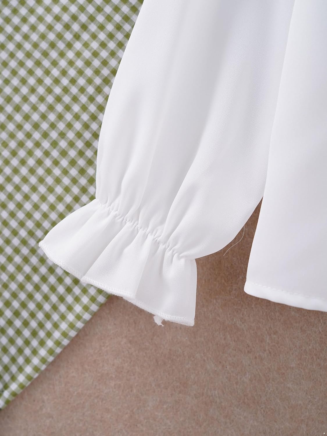 Loyan Girls School Uniform Ruffle Button Down Shirts Long Sleeve White Blouse Princess Bowknot Crop Tops