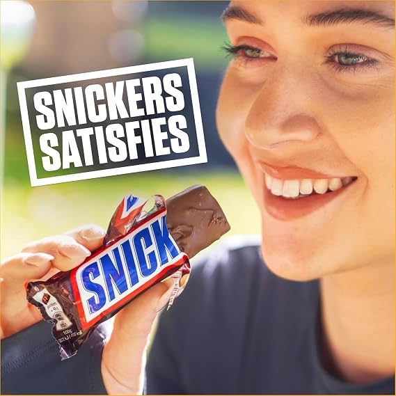 Snickers Peanut Caramel Nougat Milk Chocolate Snack Multipack Bars 4 x 40g