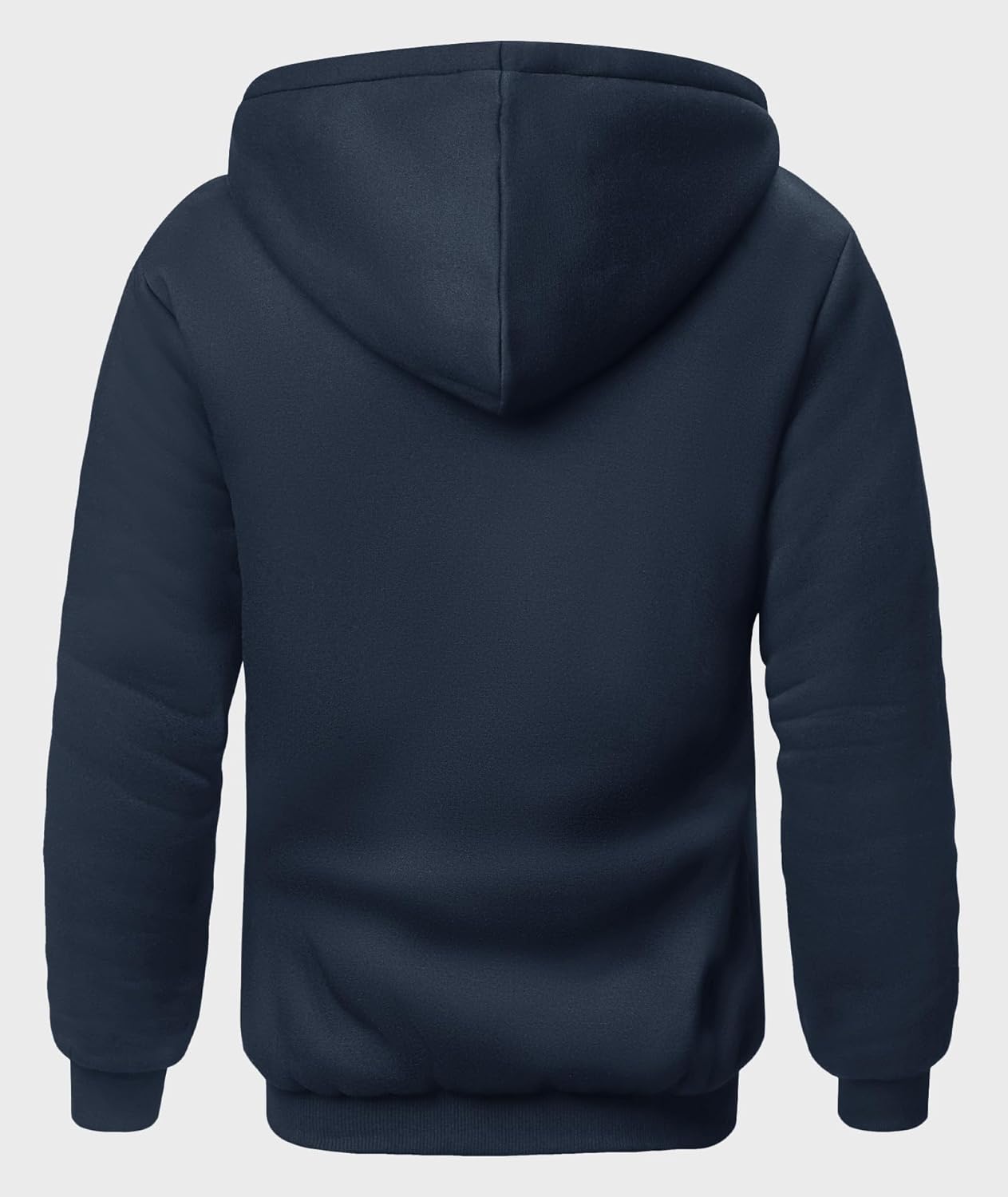 SCODI Hoodies for Men Heavyweight Fleece Sweatshirt - Full Zip Up Thick Sherpa Lined Hooded Sweatshirts - Image 3