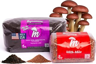 Monotub Mushroom Grow Kit | 4LB CVG Substrate + 2LB Milo Grain Spawn | Sterile 2-Bag Bundle for Dung-Loving Mushrooms | Grow in Monotubs or Bags | Easy to Inoculate– Great for Bulk Growing