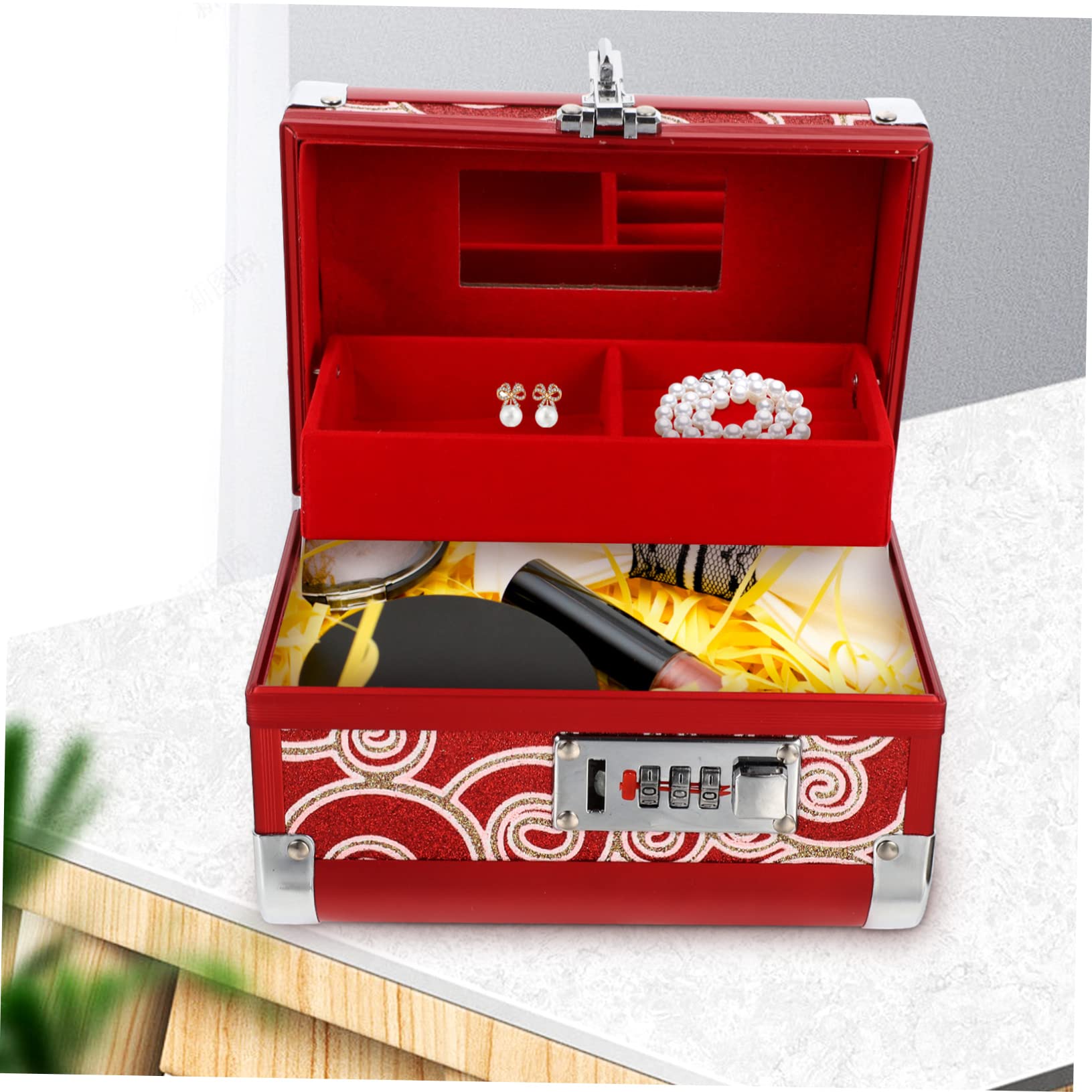Ipetboom Joyero De Estuche Retro Para Guardar Pendientes y Collares Caja De Obsequio Organizador De Joyas Estuche Para Guardar Joyas Para Diario Caja De Obsequio