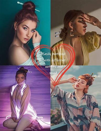 Miniatura 6 de 12 palillos de acetato para el cabello, horquilla de concha de tortuga, horquilla de leopardo, palillos chinos para moños, accesorios de peinado