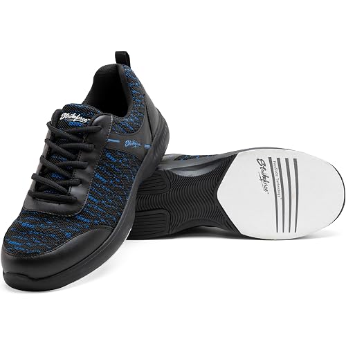 KR Strikeforce Flyer Mesh Lite Mens Athletic Bowling Shoe with a #8 Slide Pad on Both Shoes for Right or Left Handed Bowlers.