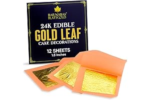Edible Gold Leaf 24K for Exquisite Cake Decorations by Barnabas Blattgold