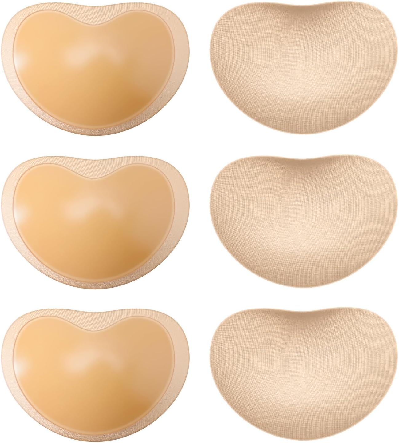 AuftlBra Pads Inserts Sticky Bra Push Up, One Sided Adhesive Breast Enhancers Lift Padding for Women Bikini Dress, A-C Cup