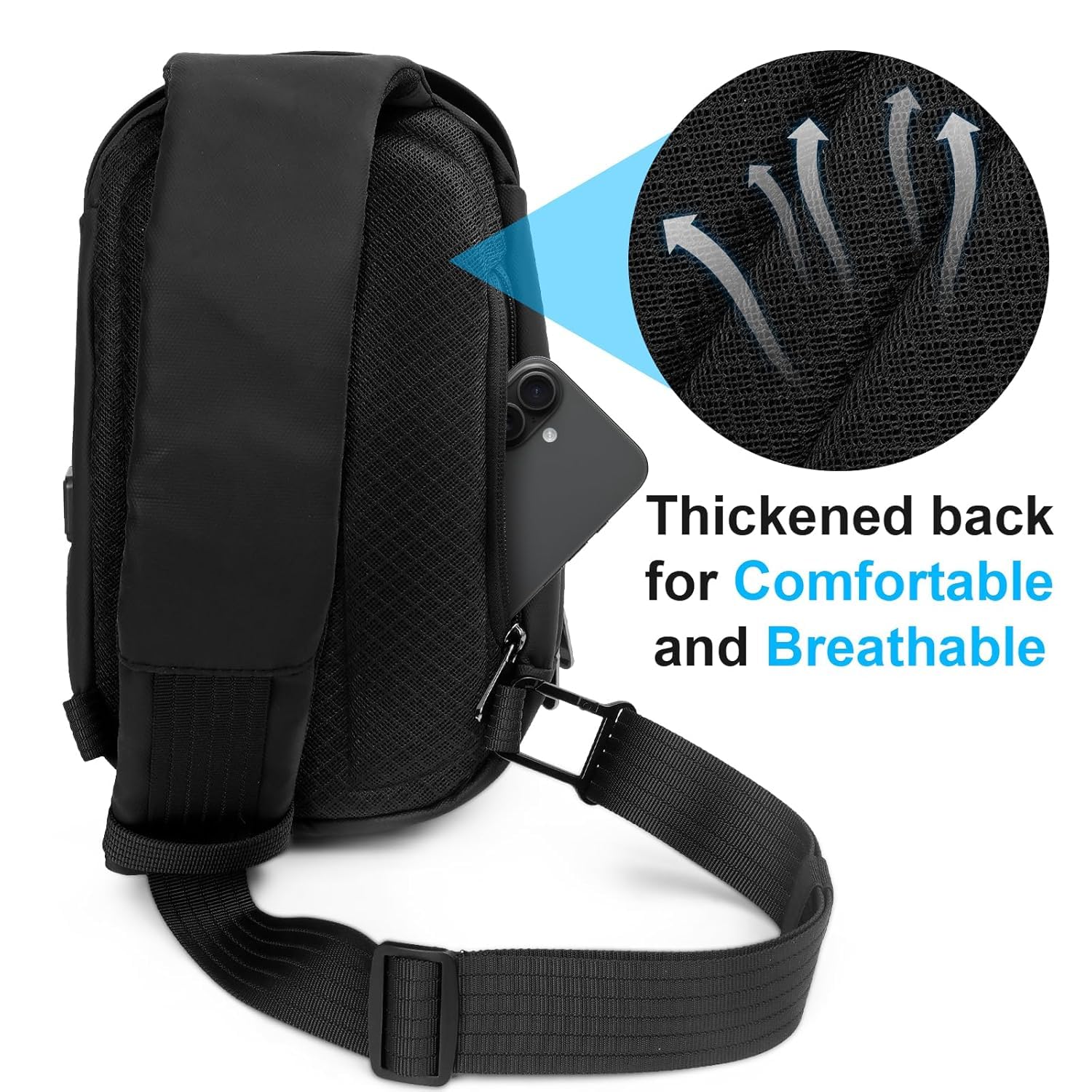 MeloSync Sling Crossbody Bag for Nintendo Switch 2 (2025) - EVA Hard Shell Protective Case for Accessories with Charging Interface