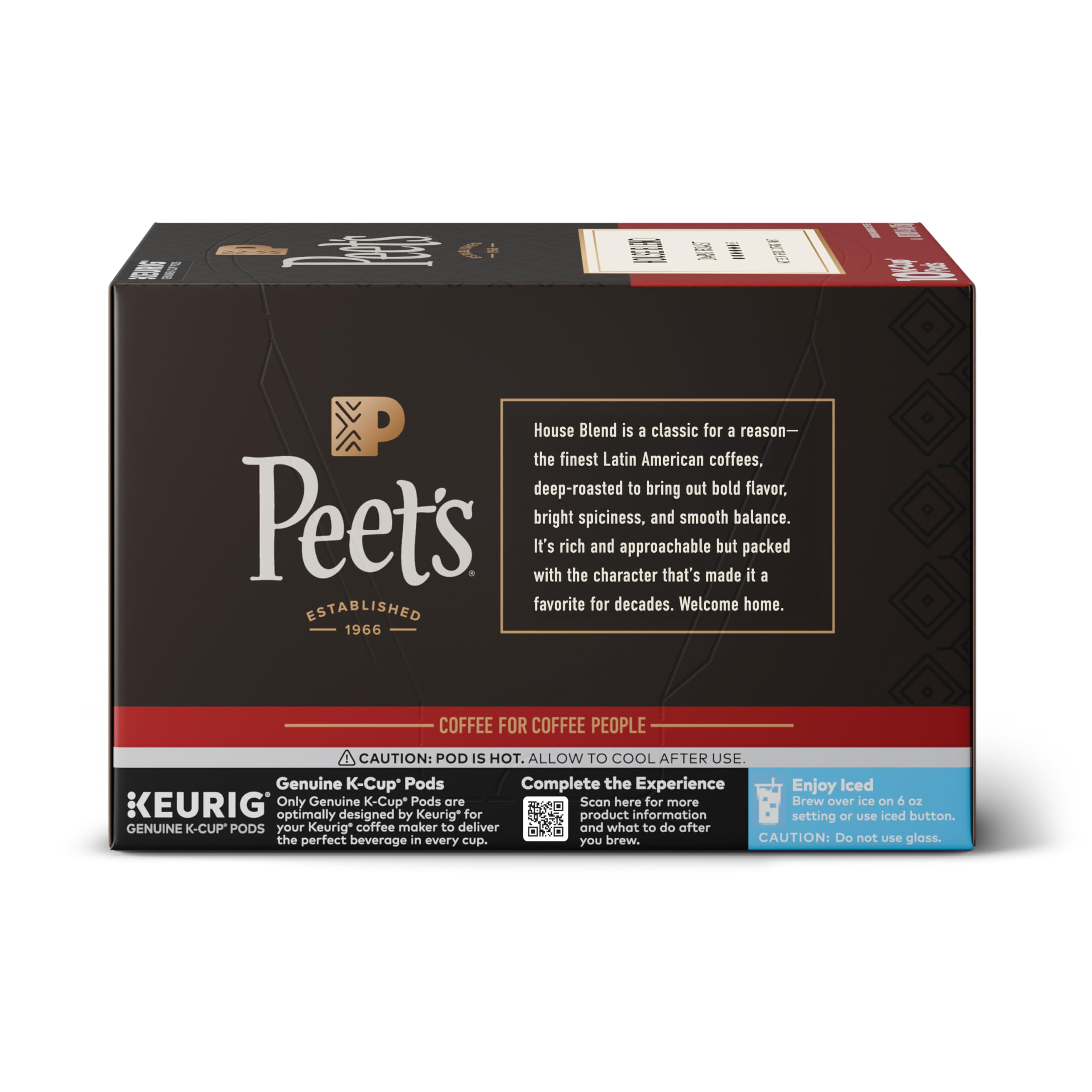 Peet's Coffee Dark Roast Variedad Pack K-Cup Cápsulas de café para Keurig Brewers, paquete variado, 40 vainas