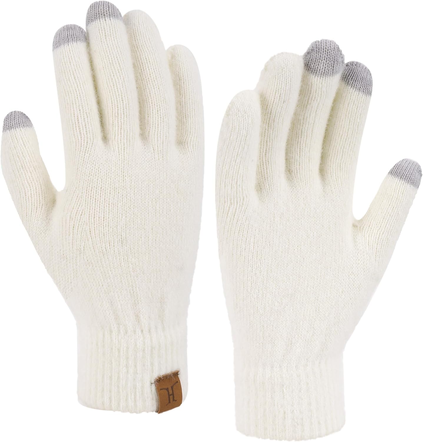 FZ FANTASTIC ZONE Winter Warm Knit Touchscreen Gloves for Women Cold Weather Thermal Working Texting Gloves Womens Gifts