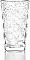 Vista 13 de Well Told Vaso de pinta grabado con mapa de Columbus Ohio, regalo de cerveza grabada (16 onzas, transparente) Pinta de mapa de la ciudad