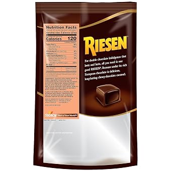Riesen Chewy Caramel Dark Chocolate Pieces, 30 oz. (SUL398052)