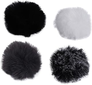 Mermshy Universal Lavalier Microphone Fur Windscreen Windshield Wind Muff Soft for Lavalier Microphone 5 mm