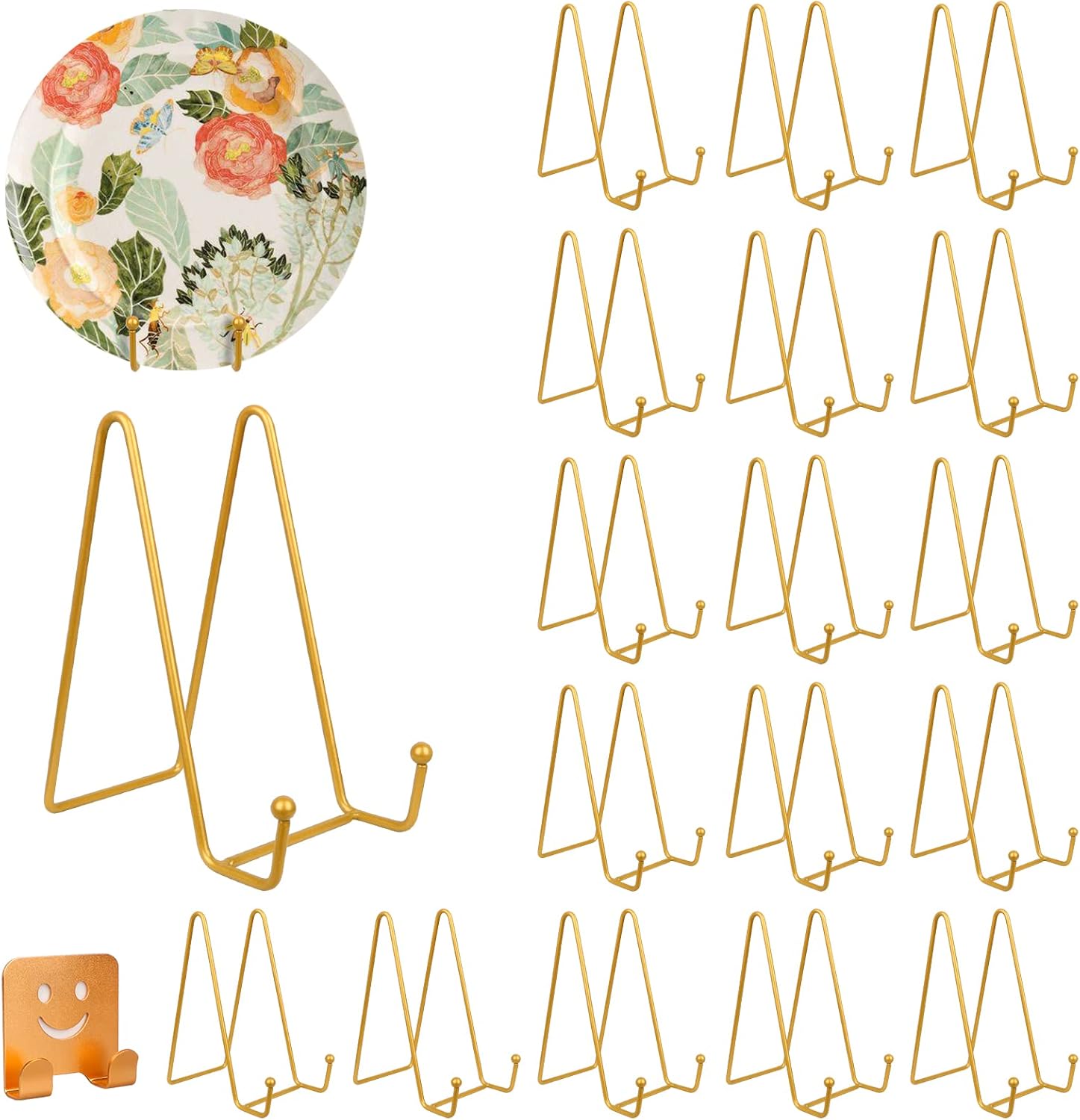 Yimerlen 18 Packs 6 Inch Plate Stands for Display, Plate