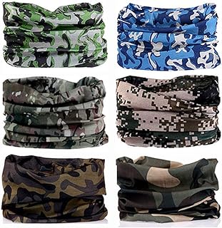 kalily 6PCS Headband Bandana - Versatile Sports & Casual Headwear â‚¬â€œMultifunctional Seamless Neck Gaiter, Headwrap, Balaclava, Helmet Liner, Face Mask for Camping, Running, Cycling, Fishing etc-picture-51