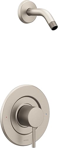 Miniatura 7 de Moen Align Chrome Posi-Temp Kit de moldura de ducha moderno de equilibrio de presión sin cabezal de ducha, requiere válvula, T2192NH