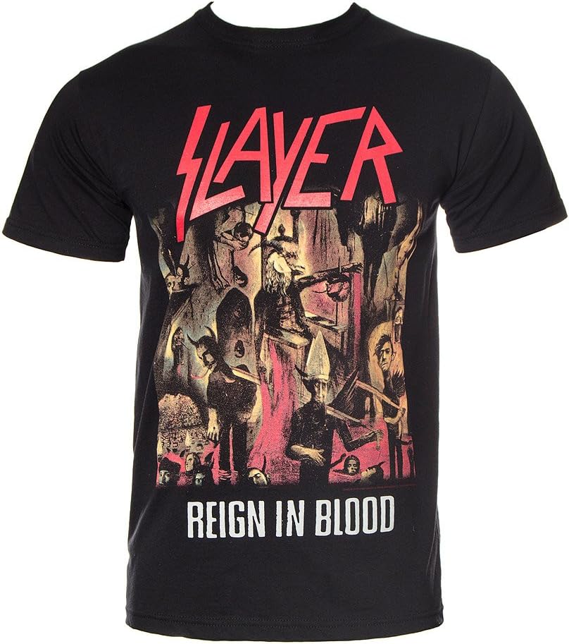 Slayer- Reign In Blood T-Shirt Size L, Black