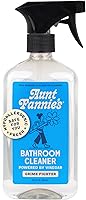 Aunt Fannie's Natural Vinegar Bathroom Cleaner Spray - Non-Toxic All-Purpose for Tub, Tile, Toilet, Sink & Fixtures, 16.9oz