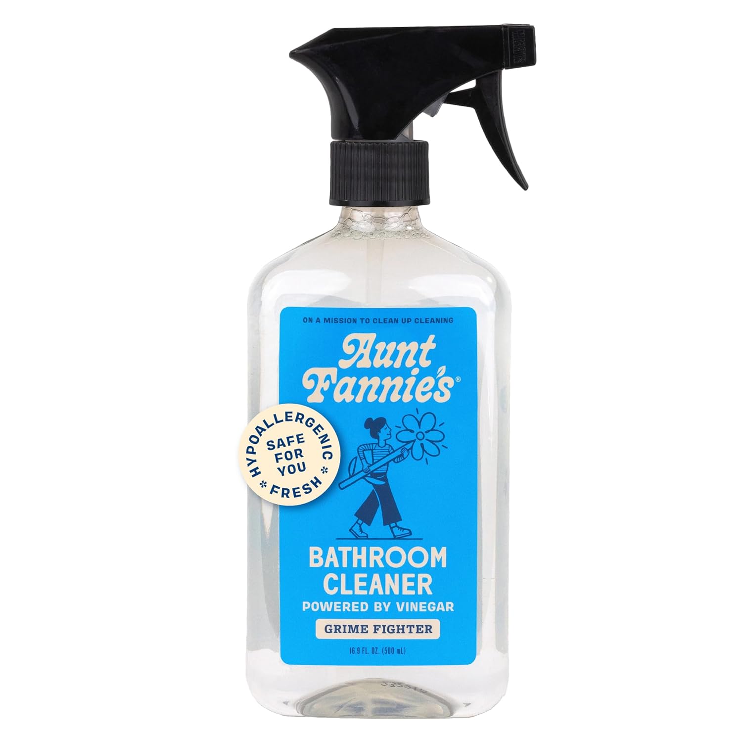 Aunt Fannies All Purpose Bathroom Cleaner Vinegar Spray for Shower Tub Toilet Tile Sink and Fixtures 16 9
