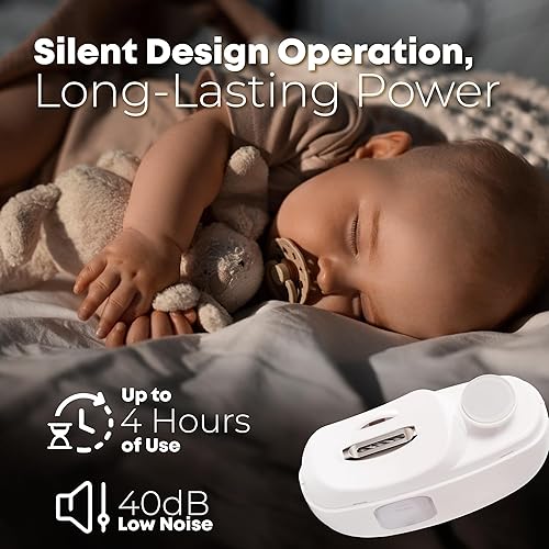 Miniatura 3 de Cortaúñas eléctrico automático  Cortador de uñas automático 2 en 1 y molinillo de pulido para bebés adultos mayores  Batería USB recargable