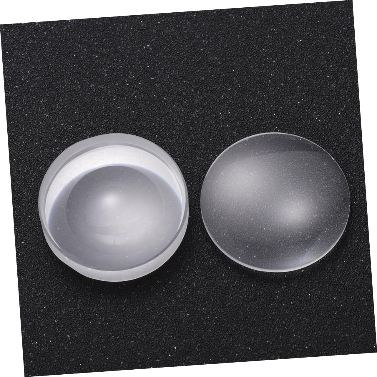 FUNOMOCYA 5sets Double Convex Glass Lens 42mm Diameter Focal Length 42mm Easy Clean for Instruments Photography 6pcs*5