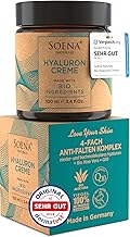 BIO HYALURON CREME +Q10 | Hyaluronsäure Hochdosiert | 4-Fach Anti-Falten -100ml | Tages- & Nachtcreme | Hyaluronsäure Creme - Feuchtigkeitscreme - Hyaluron Creme Gesicht | Anti Aging Gesichtscreme