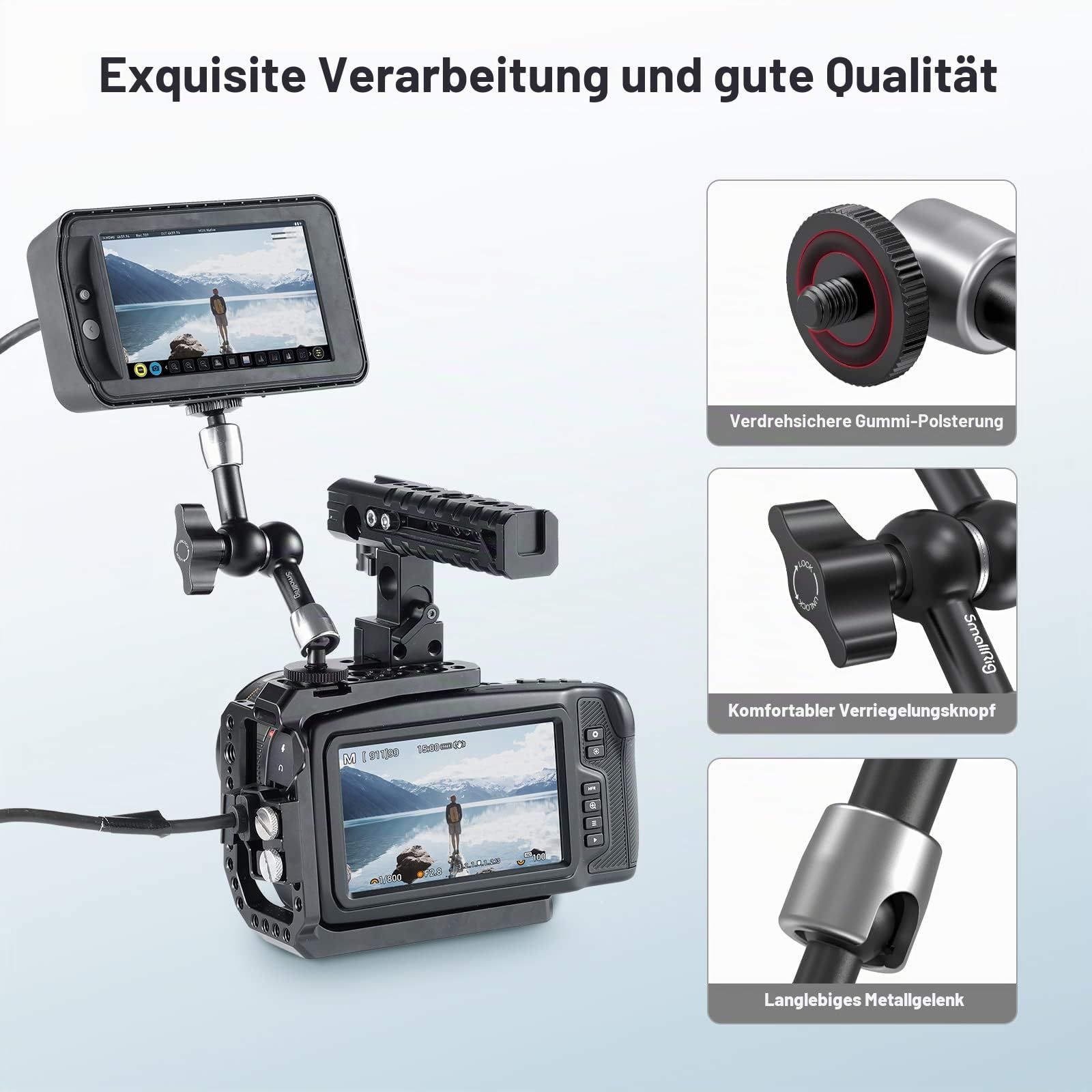 SMALLRIG Magic Arm 5,5 Zoll für Monitor EVF Videokamera Rig - 2065B