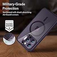 Vista 5 de ESR Classic Hybrid Funda para iPhone 14 Pro Max, compatible con MagSafe, protección a prueba de golpes de grado militar, resistente al amarilleo