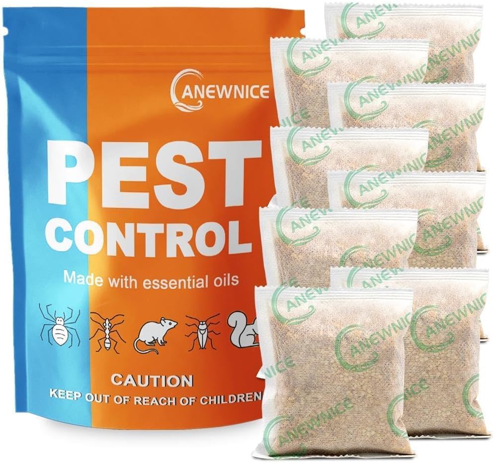 ANEWNICE Pest Control Pouches,Squirrel Repellent 8 Packs