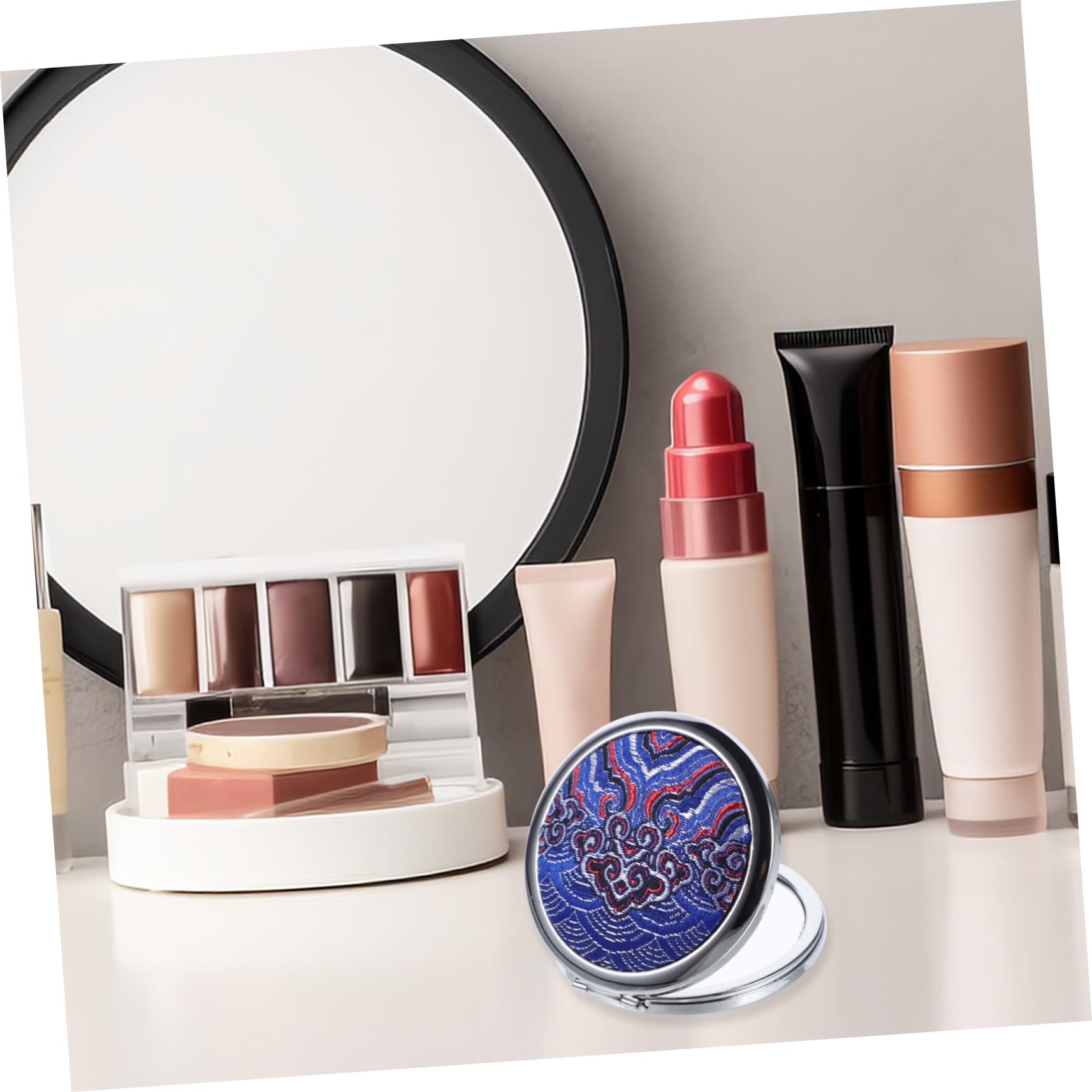 Housoutil 4 Pezzi Specchietto Da Trucco Da Viaggio Piccolo Pieghevole Compatto Portatile Per Donne E Uomini