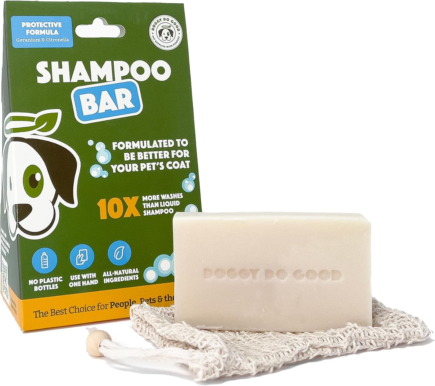 Doggy Do Good Deshedding Dog Shampoo Bar, Dog Soap Bar