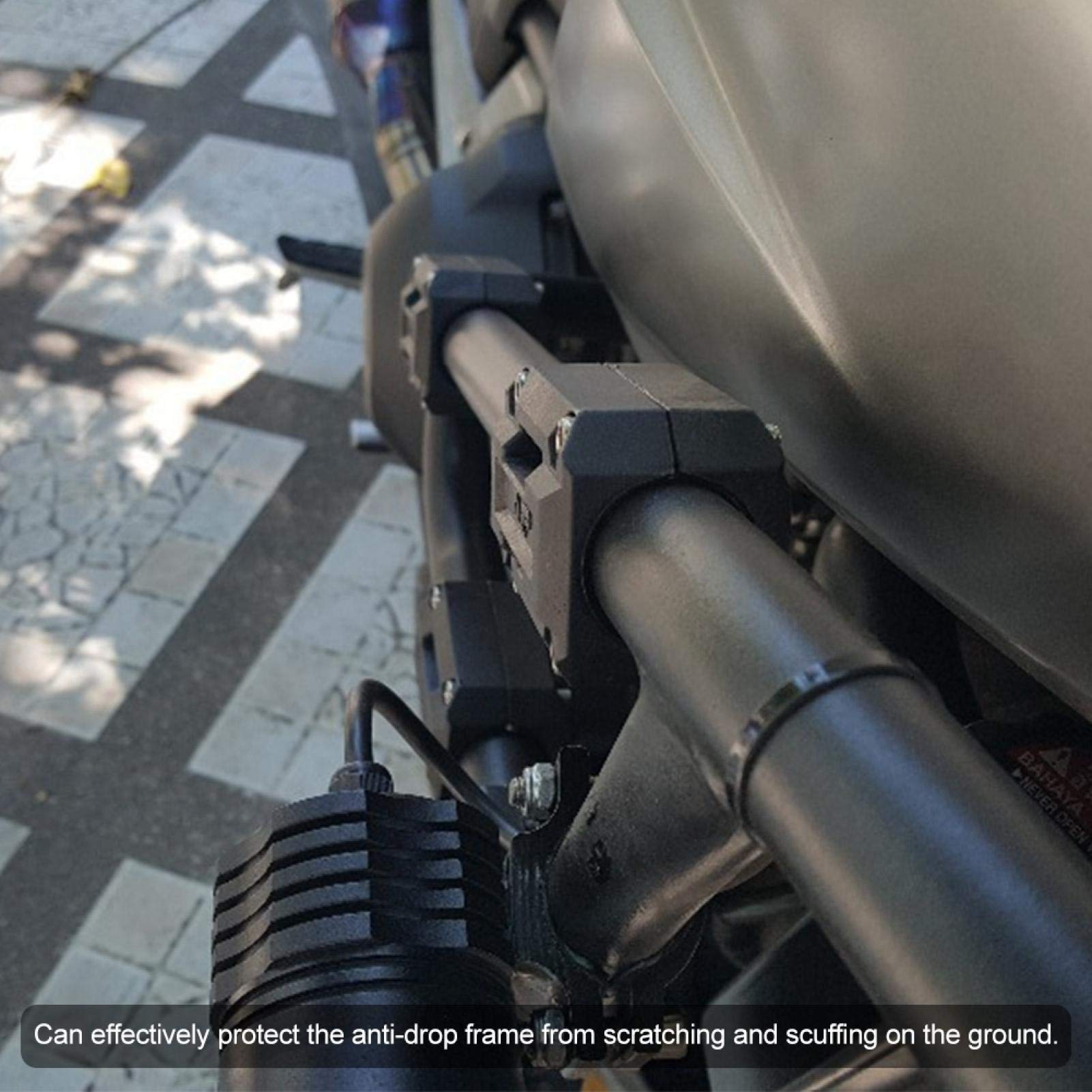 Fydun Bloques de protección de parachoques 5 pares decoración de protección de bloque de parachoques de protección de motor de motocicleta 22/25 / 28mm apto para R1200GS R1150GS