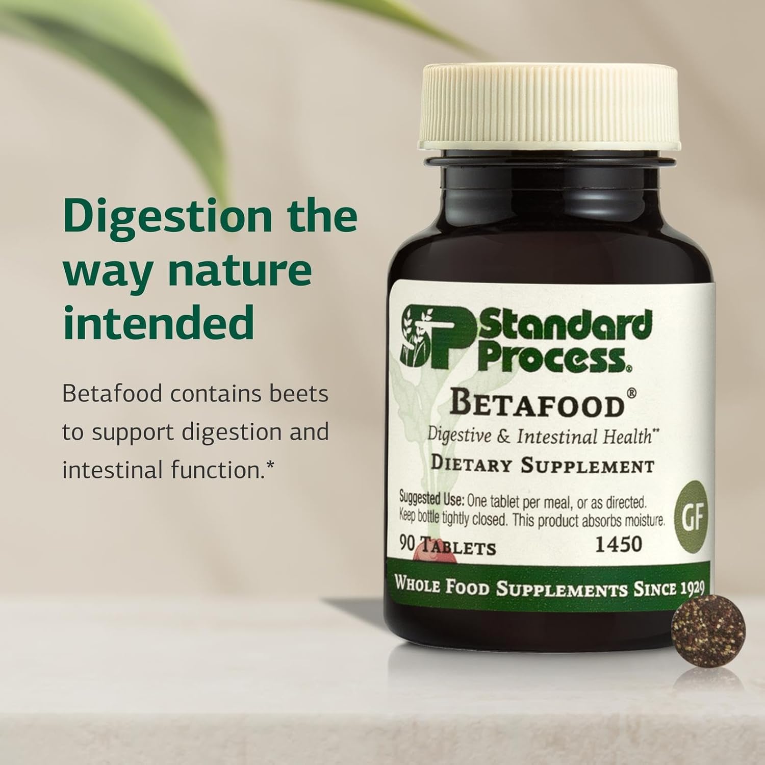 Standard Process Betafood - Supports Digestion & Intestinal Function with Beets - Aids a Healthy Heart & Liver Health - Gluten-Free, Non-Dairy & Non-Soy - 90 Tablets (90 Servings) - Image 3